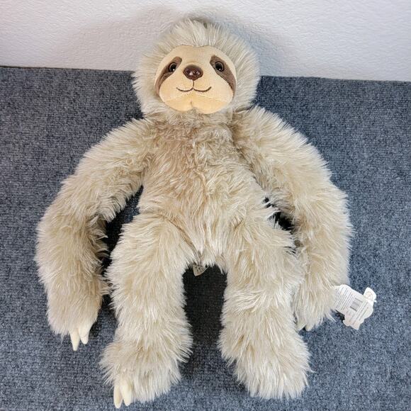 Teddy Mountain Speedy Sloth Plush 17” Tan Long Arms Soft Stuffed Animal New - Picture 6 of 9